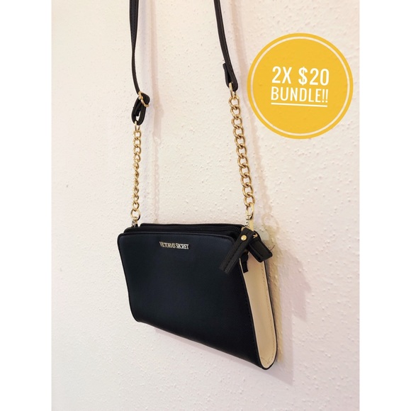Victoria's Secret Handbags - 2x$20!! Victoria’s Secret Black belt Crossbody Bag